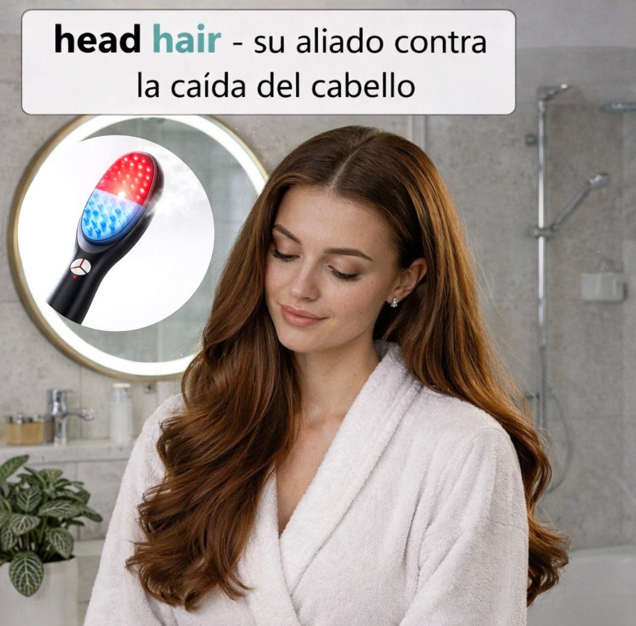 🌿 Cabello más fuerte, alineado y con más volumen desde la raíz – Cepillo Estimulador Capilar 3 en 1