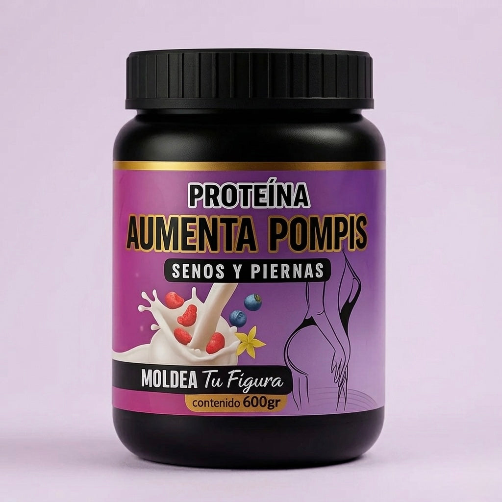 ¡Potencia tus curvas con la Proteína Aumenta Pompis Morada! 💜