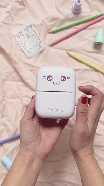 🐾 Mini Impresora Portátil — ¡Pequeña, práctica y adorable! 💖