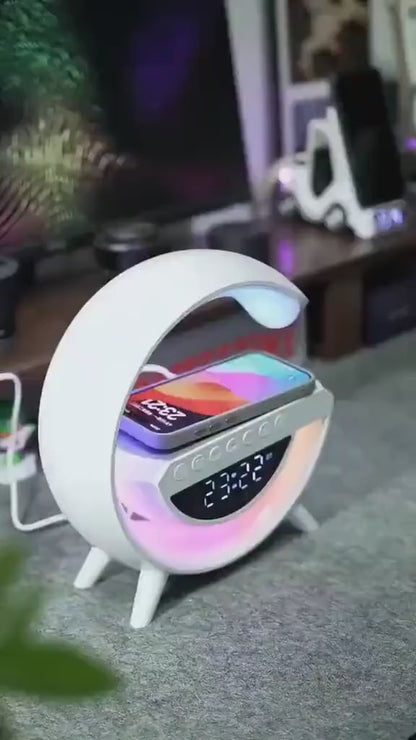 Parlante Lámpara G – 4 en 1: Música, Luz, Carga y Estilo